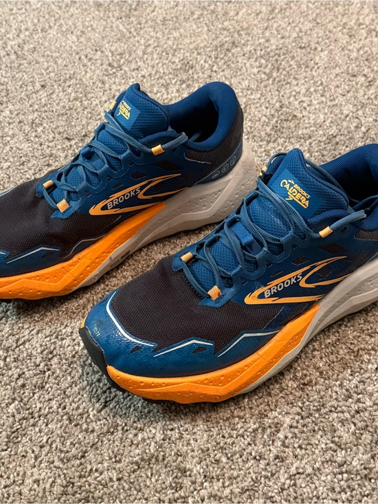 Brooks Other - Brooks Caldera 7 Men's Navy and Orange Trail Running Shoes